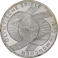 Monnaie, République Fédérale Allemande, 10 Mark, 1972, Hamburg, SUP+, Argent - Other & Unclassified