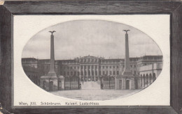 E445) WIEN XIII SCHÖNBRUNN - Kaiserl. Lustschloss  - Tolle PASSEPARTOUT AK 1908 - Castello Di Schönbrunn