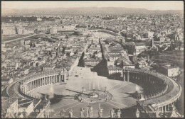 Panorama Da San Pietro, Roma, 1924 - Richter Foto Cartolina - Tarjetas Panorámicas