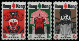 Hongkong 1974 - Mi-Nr. 289-291 A ** - MNH - Masken - Unused Stamps