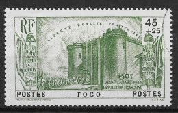 TIMBRE TOGO BASTILLE REVOLUTION N° 177 OBLITERATION TRES LEGERE - A VOIR - Used Stamps