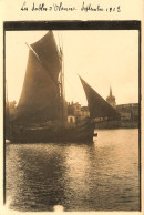 Les Sables D'olonne * Carte Photo *septembre 1912 * Un Bateau De Pêche Thonnier Thonier * Pêcheurs Port - Sables D'Olonne