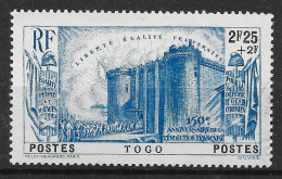 TIMBRE TOGO BASTILLE REVOLUTION N° 181 OBLITERATION TRES LEGERE - Used Stamps