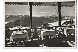 Stans (Suisse, Nidwald) : La Terrasse Du Restaurant Stanserhorn En 1950 PF. - Stans