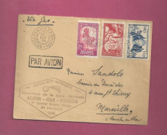 Lettre Par Avion De 1938 Pour La France - YT N° 67, 97 Et 98 - Exposition Internationale De Paris - Covers & Documents