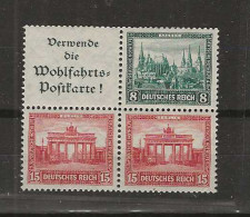 1930 MNH Germany, Nothilfe,  W38 (or S84) - Libretti & Se-tenant
