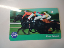 THAILAND CARDS  HORSES  RARE WITH HOPE WITHOUT NUMBER AND UNIT - Caballos