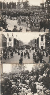 LES FETES DE LA VICTOIRE 14 JUILLET 1919 3 CARTES PHOTOS LEVY FILS & Cie PARIS - Guerra 1914-18