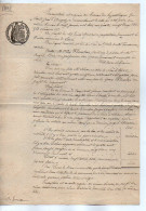 VP22.753 - SAINT JEAN D'ANGELY - Acte De 1892 - M. QUERON à LOIRE Contre M. FLORESTAN, Tailleur De Pierre à NERE - Manuscrits