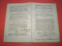 Lois 1795:Tarif Postes & Messageries: Marchandises, Assignats.. Donations.Traité France Tunis. Certifié District Béthune - Decreti & Leggi