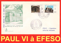 SS PAUL VI IN EFESO - 26 TEMMUZ 1967 ÖZEL UÇUŞU - SS PAOLO VI A EFESO - VOLO SPECIALE DEL 26 LUGLIO 1967 - Brieven En Documenten