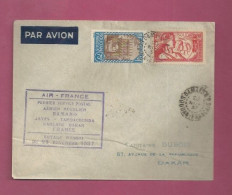 Lettre De 1937 Pour Le Sénégal - YT N° 75 Et 97 - Exposition Internationle De Paris - Covers & Documents