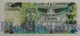 GHANA 20 CEDIS 1984 PICK 24a UNC PREFIX "A/1" - Ghana