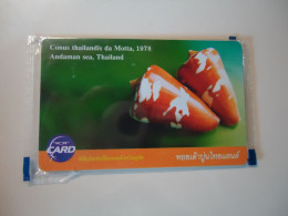 THAILAND   MINT  TOT CARDS   FISHES   SHELLS - Pesci