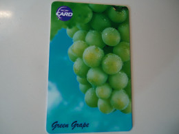 THAILAND   USED   CARDS   TOT CHIPS  FRUIT GRAPES GREEN - Levensmiddelen