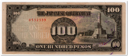 PHILIPPINES,JAPANESE OCCUPATION, WITH STAMP,10 PESOS,1944,P.112,XF - Philippines