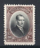 1926 TURKEY 200 K. LONDON PRINTING POSTAGE STAMP MICHEL: 856 USED - Gebraucht