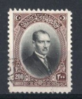 1926 TURKEY 200 K. LONDON PRINTING POSTAGE STAMP MICHEL: 856 USED - Used Stamps