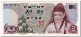 SOUTH KOREA,1000 WON,1975,P.44,AU - Korea, Zuid