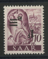 SARRE N° 218c (Mi 228) SURCHARGE RENVERSEE Neuf * (MH) TB - Unused Stamps