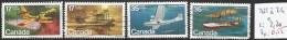 CANADA 721 à 24 Oblitérés Côte 2.20 € - Used Stamps