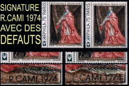 YT 1766 Variété SIGNATURE TRES DEFECTUEUSE - SCAN CONTRACTUEL - VARCURIO - Unused Stamps