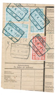 Fragment Bulletin D'expedition TR, Obliterations Centrales Nettes EEKLOO 2 (bleues) - Usati