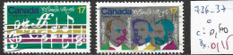 CANADA 736-37 Oblitérés Côte 0.60 € - Used Stamps