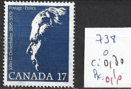 CANADA 738 Oblitéré Côte 0.30 € - Used Stamps