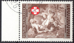 AUSTRIA 1977 - 1v - Used - Samaritans - First Aid - Injury - F. Bassano - Painting - Red Cross - Samaritains Secourisme - Secourisme