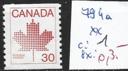 CANADA 794a ** Côte 1 € - Unused Stamps