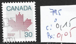 CANADA 795 Oblitéré Côte 0.15 € - Used Stamps