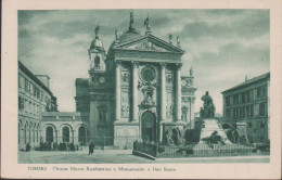 ITALIE PIEMONTE TORINO TURIN CHIESA MARIA AUSILIATRICE E MONUMENTO A DON BOSCO - Kerken