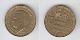 MONACO - 10 FRS 1951 - 1949-1956 Alte Francs