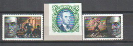 USA. Abraham LINCOLN.  3 Timbres Neufs ** I2 Photos - Ungebraucht