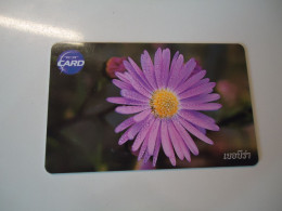 THAILAND USED  CARDS TOT CHIPS  FLOWERS - Blumen