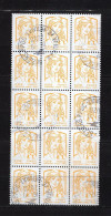 Timbres France 2013 / Marianne De Ciappa  N° 4763 / Oblitérés Bloc De 15 TBE - 2013-2018 Marianne Van Ciappa-Kawena