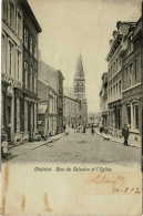 Châtelet - Rue Du Calvaire Et L'Eglise - 1902 - Châtelet