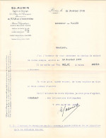 VIEUX PAPIERS 75 PARIS ED AUBIN AGENT DE CHANGE RELEVE DE COMPTE 1935 - Banco & Caja De Ahorros