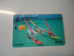 THAILAND USED CARDS  SPORTS  WINDSURF - Deportes