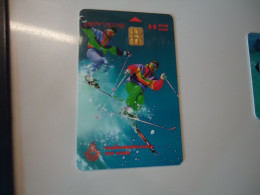 THAILAND USED CARDS  SPORTS  SNOW SKIING - Sport