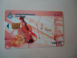 THAILAND USED  CARDS TOT CHIPS  MUSICAL INSTRUMENTS VIOLIN - Musik