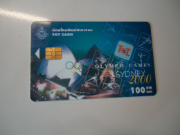 THAILAND USED  CARDS TOT CHIPS OLYMPIC GAMES SYNDEY AUSTRALIA 2000 - Jeux Olympiques