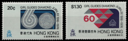 Hongkong 1976 - Mi-Nr. 324-325 ** - MNH - Pfadfinder / Scouts - Unused Stamps