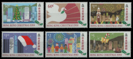 Hongkong 1990 - Mi-Nr. 599-604 ** - MNH - Weihnachten / X-mas - Nuovi