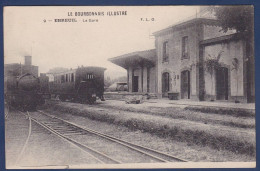 CPA [03] Allier Ebreuil Gare Chemin De Fer Station Train Non Circulé - Autres & Non Classés