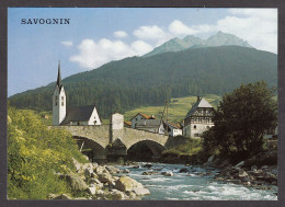 109745/ SAVOGNIN, Muttergotteskirche Mit Blick Gegen Piz Arlos - Savognin