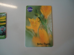 THAILAND USED CARDS TOT CHIPS PLANTS FLOWERS LILIUM - Flores
