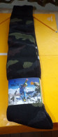 CHAUSSETTES CAMOUFLEES POUR LE FROID EN LOT DE 3 , POINTURE 43/46 , 63% DE COTON ,  ETAT NEUF VOIR PHOTOS . POUR TOUT R - Equipement