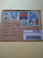 Brasil  Registered Letter.belo Horizonte To Argentina.1999.100 Yrs Ioc/coi Nvi.year Of Family.xmas 94.comics4*fruit Def - Covers & Documents